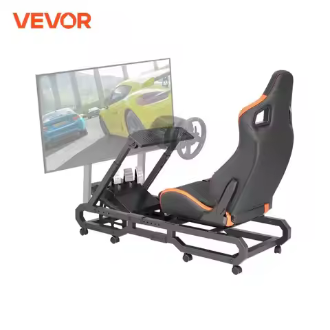 VEVOR Racing Wheel Stand For Logitech G923/G920/G29 Heavy Duty Steel Driving Simulator Cockpit-Thrus