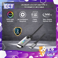 j5create JCC157 USB Type-C to HDMI 2.1 8K Cable ( Windows / macOS / Chrome OS Compatible)