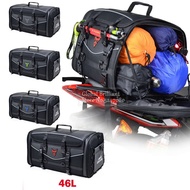 46L Motorcycle Helmet Bag Multifunction Rear Seat Bag High Capacity Reflective Extensible Rider Back