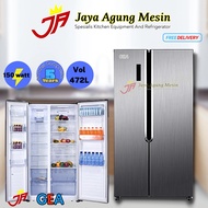 PROMO Kulkas GEA G2D-472/Kulkas Side By Side 2 Pintu Gea G2D 472 Inox/Kulkas Rumah Tangga 2 Pintu Gea G2D 472