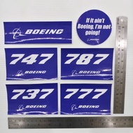 Boeing Sticker, 747, 787, 737, 777
