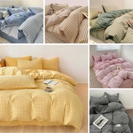 IHOME full garterize design singel/twin/double/queen/king size beddings 4in1 bedsheet high quality