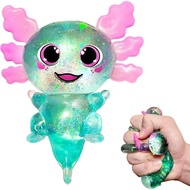 Axolotl Squishy Sugar Ball, Slow Rise Axolotl Squishy Sensory Fidget Toys for Kids, Easter Basket St