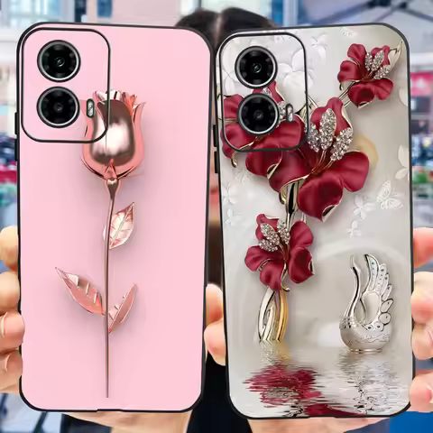 For Motorola Moto G24 G34 Case MOTO G24 G34 4G 5G Elegant Printing Soft Silicon Protective Cover Pho