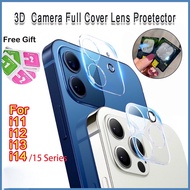 ฟิล์มป้องเลนส์กล้องโทรศัพท์สำหรับ ฟิล์มเลนส์กล้องไอโฟน 11 15 Pro Max iPhone 15 14 13 12 11 Pro Max 12 Mini 14 Plus เลนส์กล้องป้องกันหน้าจอ
