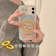 Rotating US Dollar 16 15promax Phone Case 14 13 12 11 Epoxy XS 8p Soft Case J1.26 J2026J