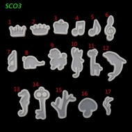 SCO3 Silicone Resin Mold Jewelry Tools Cat Rabbit Deer Dolphin DIY Epoxy Resin Molds