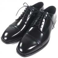 全新未使用JIMMY CHOO 173PENN 水晶沿著條直頭繫帶皮鞋，黑色，41 碼，義大利製造