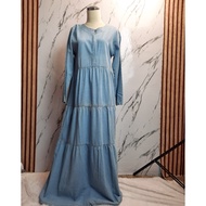 Dress denim sachie by risalah | Denim Dress | Denim shirt