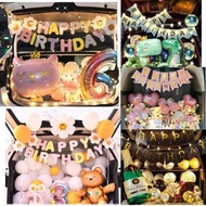 Birthday trunk decoration set, car trunk birthday decoration set, car birthday decoration set for bo