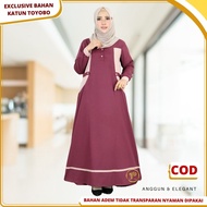 KATUN Latest Women's Gamis Dress 2023 Premium Toyobo Cotton Material Cool for Nursing Homes 2 Color 