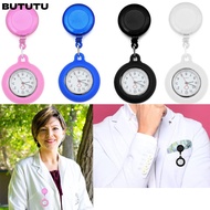 BUTUTU Pocket Watch Brooch Pin Silicone Clip-on Fob Watch