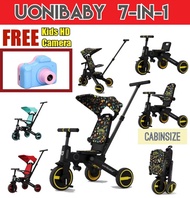 ⭐️Apply coupon!!!⭐️ 7-in-1 Trike Luxury Baby Cabin Stroller Tricycle Toddler Kids Bicycle