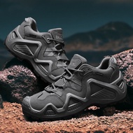 Outdoor Anti-Slip Wear-Resistant Hiking Shoes Men Low-Top Desert Boots 2Y7Y