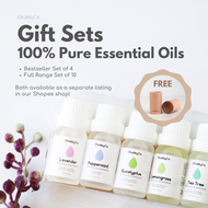 ChubbyCo. 100% Pure Essential Oil for Aromatherapy / Diffuser Gift Sets Bundle - Lavender, Eucalyptus, Lemongrass, Tea Tree