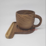 Wooden Coaster and Coaster Set, Drink Cup Set, Wooden Cup, Wooden Glass, Wooden Coaster