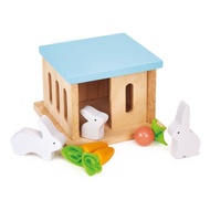 Mentari Toys Rabbit Hutch Pet Set wooden toys to spark imaginative play