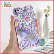 Luxury Case For iPhone 7Plus 8Plus Hot Ins Colorful Flowers 3D Advanced Casing hp cassing jelly Accessories New Soft Casing