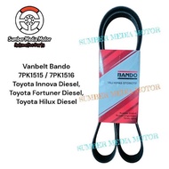 TOYOTA VanbeltBANDO FanTALI 7Pk1515 / 7Pk1516 Innova DieselTOYOTA, Fortuner DieselTOYOTA, Hilux Dies