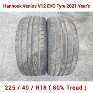 Tyre 225 / 40 / R18 Hankook Venius V12 EVO Tyre 2021 Year's / Tayar / Tire