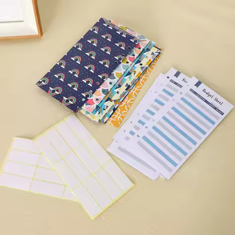 Practical-24 Pieces Budget Envelopes A6 Binder Pockets For Cash Envelope System,Budget Planner,Cash