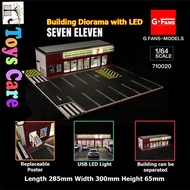 G-fans Model 1/64 DIORAMA HOTWHEELS MINI GT SEVEN ELEVEN 7 11 with LED