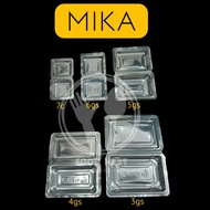 [ CONTENTS 100 PCS] MIKA KLEPON 7C MIKA CLEAR TRANSPARENT FOOD MIKA 6GS 5GS 4GS 3GS CONTENTS 50 CONT