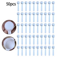 50/100Pcs 5Ml 5G White Plastic Measuring Spoon Gram Scoop Food Baking Medicine Powder Multi Purpose