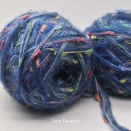Blue Dots Mohair Yarn Hand Knitting Yarn Scarf Wool yarn Knit yarn DIY Crochet Yarn Blended Fancy Ya