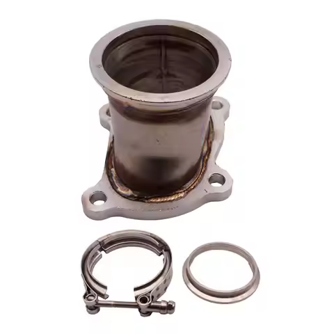 CT26 Downpipe Turbocharger Flange Stainless Steel 2.5"Outlet V-Band ForToyota