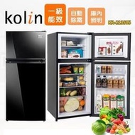 Kolin歌林 125公升二級能效精緻定頻右開雙門冰箱 KR-213S05