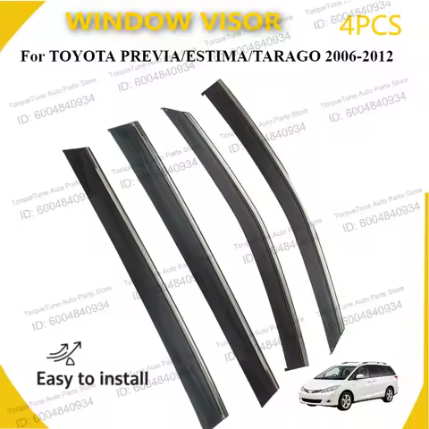 High Quality PC + Stainless Steel Window Visor for TOYOTA PREVIA/ESTIMA/TARAGO 2006-2012 - Ultimate 
