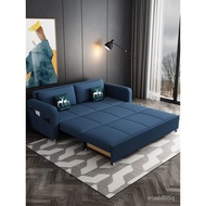 Sofa Foldable Bed Latex Seat and Bedroom Multifunctional Retractable Single Double Living Room Small Apartment Sofa Bed