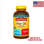 Nature Made Fish oil Omega 3 Fish oil Oral oil 1200mg box of 200 tablets