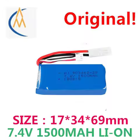 Factory pin 7.4 V lithium battery 1500 mah 903462 flywheel FT009 remote control boat yacht FX067C ba