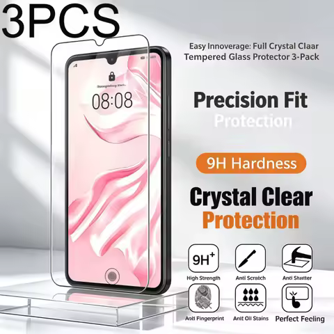3PCS HD Tempered Glass For Huawei P40 P30 P20 Mate 20 Lite Y6 Y10 P9 P7 P Smart Z 2018 2019 Nova 3 P