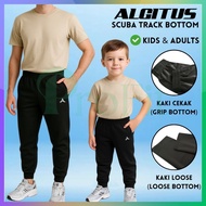 ALGITUS SCUBA TRACKSUIT TRACK BOTTOM UNISEX ADULT / KIDS SCHOOL SPORT (SELUAR TREK DEWASA / BUDAK SE