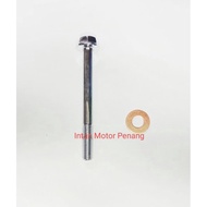 HEAVY DUTY CHROME ENGINE OIL SKRU YAMAHA Y125 Y125Z Y125ZR 125Z 125ZR OIL NUT / OIL BOLT / 4T NUT / 