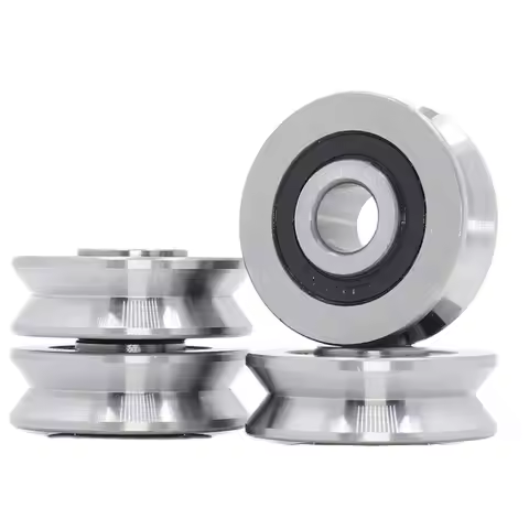 V10371214 V Groove Sealed Ball Bearing (4PCS) 10*37*12*14 mm Pulley Wheel Bearings V6/3 V7/3 V8/3 Gu