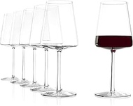 Stölzle Lausitz Red Wine Glasses Power Set of 6, 17 1/2 oz – Premium Glasses for Full-Bodied Wines –