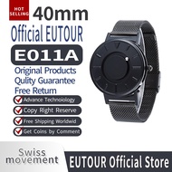 EUTOUR Watch Dynamic Black Technology Concept Sports Business Fashion Quartz Watch Stainless Steel S