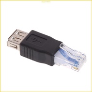 ST USB Type A Female to RJ45 Male Connector Crystal USB Transfer  Plug