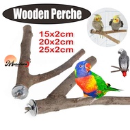 2Pcs Bird Perch Stand Bird Perch Wooden Stand Parrot Perch Stand Love Bird Accessories