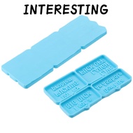 INTERESTING 2Pcs Swear Words Keychain, Silicone Molds Resin Mold, Bad Words Cuss Words Men
