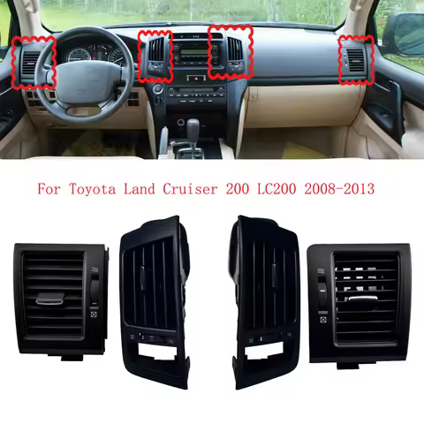 2pcs Car Interior Dashboard A/C Centerair Conditioning Outlet LC200 Air Vent for Toyota Land Cruiser