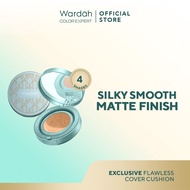 Wardah Exclusive Flawless Cover Cushion - Foundation with Matte Flawless Results and Long Lasting Up