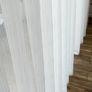 MR.CURTAIN GR8 Sheer Curtain FREE Hook or Ring for Sliding Door and Window - Raindrops GR8D GR8G