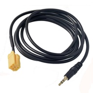 QX 3.5mm Jack For 6pin Connector ISO Standard AUX Adapter Cable Alfa Romeo Fiat Grande Punto 5