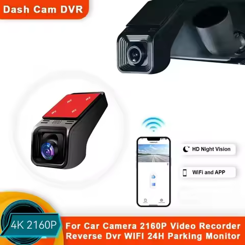 HD 4K 2160P WiFi Car DVR Dash Cam Camera 2K 1600P 1080P 24H Parking Monitor APP Control Car Driving