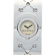 Gucci Toile 手鐲腕錶，不鏽鋼材質，女士款，白色，白色錶殼，YA112523